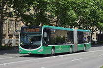 Mercedes Citaro 7005, auf der Linie 30, fährt zur Endstation am Badischen Bahnhof. Die Aufnahme stammt vom 25.05.2018.