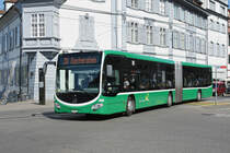 Mercedes Citaro 7029, auf der Linie 38, fährt zur Haltestelle Universitätsspital. Die Aufnahme stammt vom 25.05.2018.