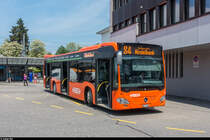 RBS Wagen 5 am 19. Mai 2018 als S4-Bahnersatz Burgdorf - Lyssach - Hindelbank am Bahnhof Burgdorf.