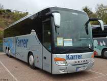 Setra 416 GT-HD von Karrer aus Deutschland im Stadthafen Sassnitz am 06.05.2017
