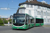 Mercedes Citaro 7004, auf der Linie 34, fährt zur Haltestelle Universitätsspital. Die Aufnahme stammt vom 25.05.2018.