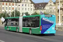 Mercedes Citaro 7030, auf der Linie 34, überquert die Mittlere Rheinbrücke. Die Aufnahme stammt vom 02.06.2018.