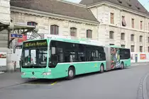 Mercedes Citaro 701, wartet an der Endstation der Linie 50 am Bahnhof SBB. Die Aufnahme stammt vom 02.06.2018.