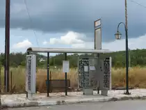 09.05.2018,Bushaltestelle auf Korfu/Greece.