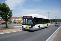 Belgien / Bus Oostende / Bus Ostende: VDL Citea SLF 120 Hybrid von De Lijn, aufgenommen im Mai 2018 im Stadtgebiet von Ostende.