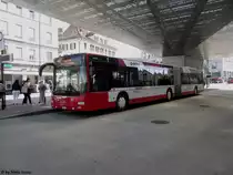 Stadtbus Winterthur Nr. 357 (MAN A40 Lion's City GL) am 24.4.2018 unter dem Pilzdach des Winterthurer Hauptbahnhofs