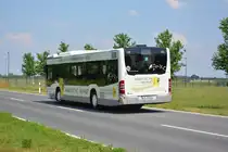 TF-VG 73 fährt am 04.06.2016 für die ILA auf der Shuttle-Linie  S . Aufgenommen wurde ein Mercedes Benz Citaro II Ü der VTF.