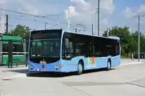 Mercedes Citaro von Distribus, auf der Linie 11, beim Bahnhof Saint Louis. Die Aufnahme stammt vom 05.06.2018.