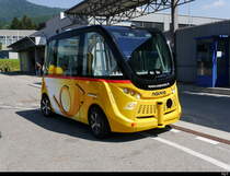 Postauto - Navya zum Mitfahren auf dem Betriebsareal der BOGG anlässlich des Tages der offen Tür der BOGG Garage in Wangen bei Olten am 30.06.2018
