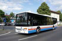 Bus Eisenach / Bus Wartburgkreis: Setra S 415 LE business vom Verkehrsunternehmen Wartburgmobil (VUW), eingesetzt im Überlandverkehr. Aufgenommen am Hauptbahnhof von Eisenach im Juni 2018.