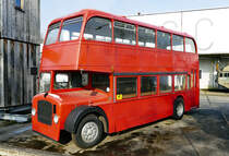 Ehemaliger Londoner Doppeldeckerbus in Bad Honnef - 08.02.2018