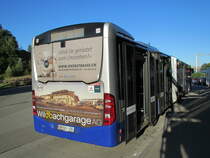 VZO - Mercedes Citaro Nr.141 an der Haltestelle Bahnhof Feldbach, am 28.6.18. Im Herbst 2017 ersetzten die VZO, wie bereits im Vorjahr, fünf ältere Gelenkbusse durch neue Modelle.