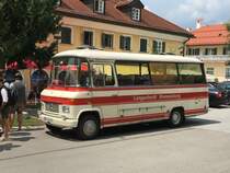 Schöner Mercedes Benz 608D Ernst Auwärter 
in Tegernsee am Brauhaus 

30.06.2018