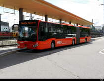 RBS - Mercedes Citaro Nr.34  BE 533534 bei den Haltestellen der RBS / Postauto im Bahnhof von Zollikofen am 09.06.2018