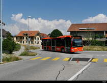 RBS - Schnappschuss des Mercedes Citaro  Nr.203  BE  800203 unterwegs in Bätterkinden am 07.07.2018
