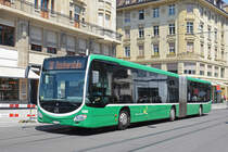 Mercedes Citaro 7006, auf der Linie 38, verlässt die Haltestelle Rheingasse. Die Aufnahme stammt vom 30.06.2018.