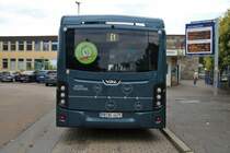 Ein VDL Citea SLF-120 Elektrobus wird gerade in Hanau von der HSB getestet. Hier dieser Bus am 12.07.18 in Hanau Hauptbahnhof