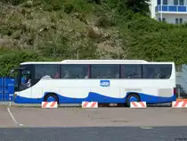 Setra 415 GT-HD von der Usedomer Bäderbahn im Stadthafen Sassnitz am 11.06.2017