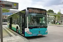 Stadtverkehr Maintal Mercedes Benz Citaro 2 am 12.07.18 in Hanau Freiheitsplatz