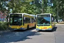BVG Mercedes Benz Citaro 1 Facelift Wagen 2165 und 1624 am 14.07.18 in Berlin Ostbahnhof