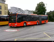 RBS - Mercedes Citaro  Nr.37  BE 534337 unterwegs als Bahnersatz für die SBB + BLS auf der Linie Lyss nach Münchenbuchsee, Hier bei der Provisorischen Haltestelle in Lyss am 21.07.2018 