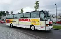 Serbien / Belgrad / Beograd: Setra S 215 HD von  Kimmel d.o.o.  aus Novi Pazar, aufgenommen im Juni 2018 in der Nähe der Haltestelle  Ekonomski fakultet  in Belgrad.
