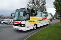 Serbien / Belgrad / Beograd: Setra S 215 HD von  Kimmel d.o.o.  aus Novi Pazar, aufgenommen im Juni 2018 in der Nähe der Haltestelle  Ekonomski fakultet  in Belgrad.