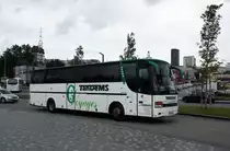 Serbien / Belgrad / Beograd: Setra S 315 HD von  Tandems o.d.  aus Brezovica im Kosovo, aufgenommen im Juni 2018 in der Nähe der Haltestelle  Ekonomski fakultet  in Belgrad.