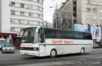 Serbien / Belgrad / Beograd: Setra S 215 HD von  Šević tours d.o.o.  aus Vladimirci, aufgenommen im Juni 2018 am Hauptbahnhof von Belgrad.