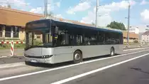 Hier ist der KA HT 647 der Hagro Transbus auf der SEV Linie 14 zur Glogauer Straße in der Waldstadt unterwegs. Gesichtet am 26.07.2018 an der Tullastraße in Karlsruhe.