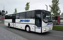 Serbien / Belgrad / Beograd: MAN ÜL von  Zoran Reisen d.o.o.  aus Jagodina, aufgenommen im Juni 2018 in der Nähe der Haltestelle  Ekonomski fakultet  in Belgrad.