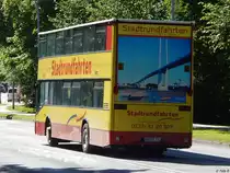 MAN ND 202 von Busunternehmen Manfred Scholz aus Deutschland in Stralsund am 09.07.2017