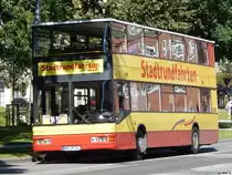 MAN ND 202 von Busunternehmen Manfred Scholz aus Deutschland in Stralsund am 09.07.2017