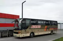 Serbien / Belgrad / Beograd: Setra S 315 HDH von  Banbus d.o.o.  aus Obrenovac, aufgenommen im Juni 2018 in der Nähe der Haltestelle  Ekonomski fakultet  in Belgrad.