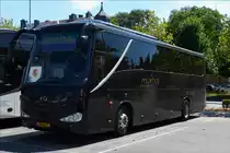 MB 4679, King Long Reisebus Bus stand am 02.08.2018 auf einem Parkplatz in Luxemburg abgestellt.