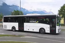 Iveco Crossway von Postbus BD-15114 als Schienenersatz für die Mittenwaldbahn in der Resselstraße in Innsbruck. Aufgenommen 5.7.2018.