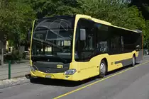 Mercedes Citaro 181 wartet auf einem Parkplatz beim Bahnhof Thun auf den nächsten Einsatz. Die Aufnahme stammt vom 30.07.2018.