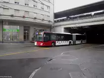 tpf Nr. 556 (Mercedes Citaro C2 O530G) am 28.7.2018 beim Bhf. Fribourg