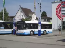WilMobil Nr. 233 (Solaris Urbino 8.6) am 6.8.2018 beim Bhf. Wil SG