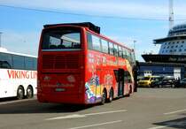 Doppeldeck Ausflugsbus am 21.05.18 in Stockholm.
