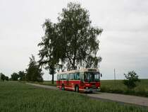 Der Volvo/Lauber B10M Nr. 23 der Busland AG, Koppigen am 1.6.2008 unterwegs zwischen Ersigen und Ober�sch.