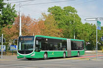 Mercedes Citaro 7038, auf der Linie 36, fährt bei der Haltestelle Morgartenring ein. Die Aufnahme stammt vom 19.08.2018.