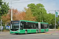 Mercedes Citaro 7038, auf der Linie 36, fährt bei der Haltestelle Morgartenring ein. Die Aufnahme stammt vom 19.08.2018.