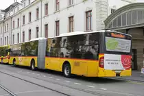 Mercedes Citaro der Post, im Einsatz als Bahnhersatz auf der S1, wartet am Bahnhof SBB. Die Aufnahme stammt vom 18.08.2018.