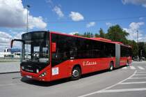 Serbien / Belgrad / Beograd: Otokar Kent C Gelenkbus von  Lasta Belgrad , aufgenommen im Juni 2018 in der Nähe der Haltestelle  Ekonomski fakultet  in Belgrad.