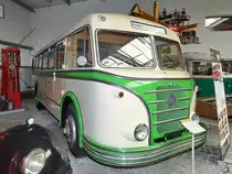 Ein IFA H6B/L steht im Sächsischen Nutzfahrzeugmuseum Hartmannsdorf. (August 2018)