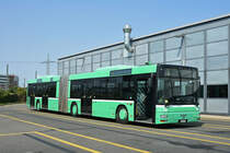 MAN Bus 758 steht auf dem Hof der Garage Rankstrasse. Die Aufnahme stammt vom 28.08.2018.