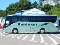 Setra 511 HD von Heideker aus Deutschland im Stadthafen Sassnitz am 15.07.2017