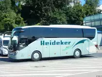 Setra 511 HD von Heideker aus Deutschland im Stadthafen Sassnitz am 15.07.2017