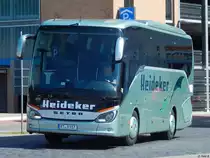 Setra 511 HD von Heideker aus Deutschland im Stadthafen Sassnitz am 15.07.2017